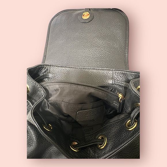 Michael Kors Black Pebbled Leather Backpack‎ - Picture 7 of 8